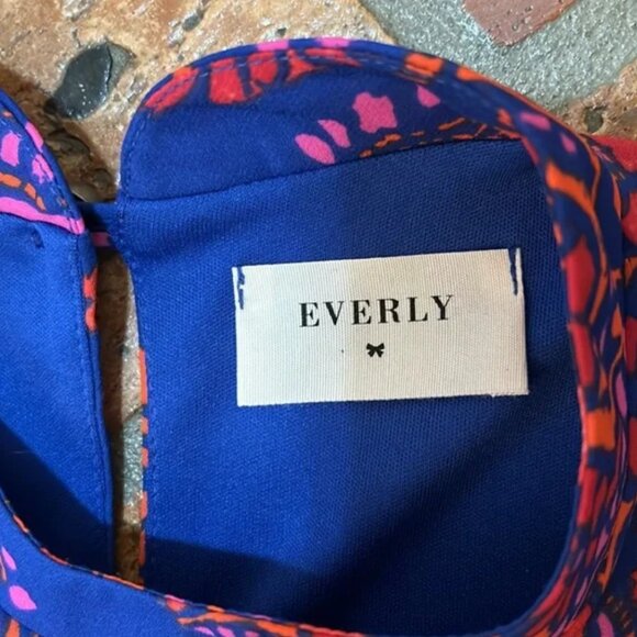 Everly Mock Neck Paisley Print Dress szM - Picture 9 of 11